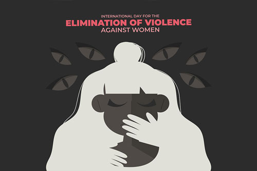 دانلود وکتور روز جهانی منع خشونت علیه زنان لایه باز همراه با فایل Ai و EPS